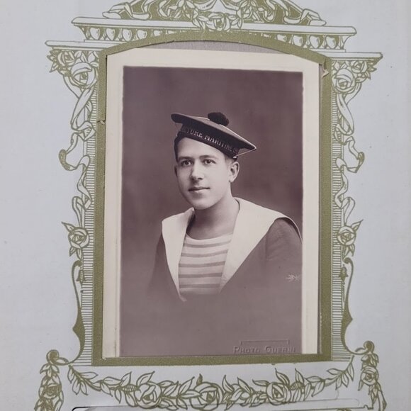 Antique FRENCH 1800s 1900s Photo Album Victorian Velvet Embossed WITH Pictures - Picture 15 of 16